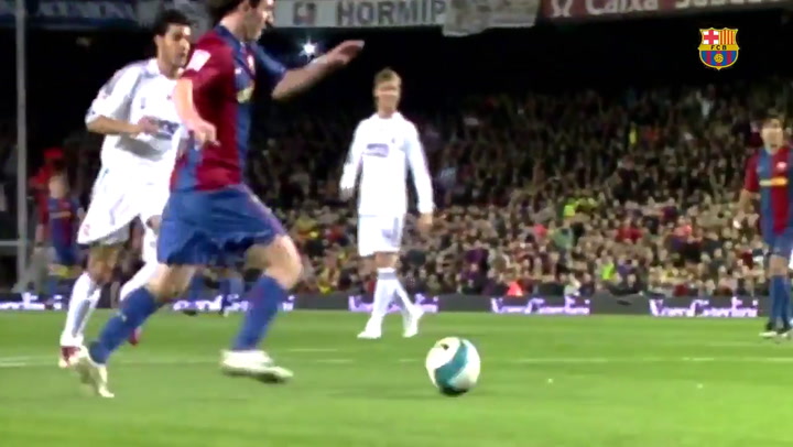 El primer hattrick de Messi fue ante Real Madrid - Fuente: FC Barcelona