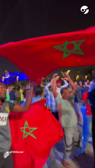 Mundial de Qatar 2022. La euforia de los hinchas de Marruecos por pasar a cuartos de final