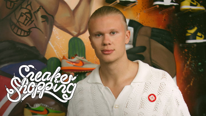Erling Haaland goes Sneaker Shopping with Complex's Joe La Puma at The Concept Store in Marbella, Spain, to talk about his love for sneakers, signing to Manchester City, getting Virgil Abloh's friends-and-family Louis Vuitton Air Force 1s in the club's colors, and wanting DJ Khaled's Air Jordans.
