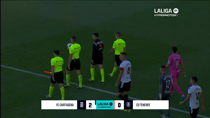 Cartagena 2-0 Tenerife: resumen y goles | LaLiga Hypermotion (J39)