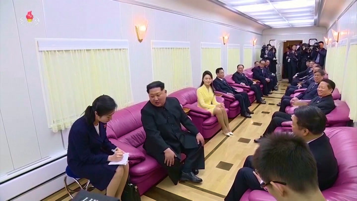 Inside Kim Jong Un's bulletproof train loaded with weapons and 'lady conductors'