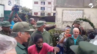 Huracán Ian: el polémico video del presidente de Cuba en medio del temporal