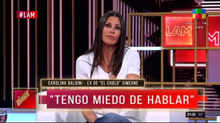 Carolina Baldini está desconcertada por la actitud de su ex Cholo Simeone con ella