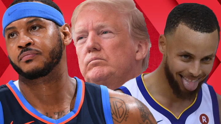 NBA Stars Hate Steph Curry; Trump Disinvites Eagles; Carmelo Anthony IG Hate | Out of Bounds