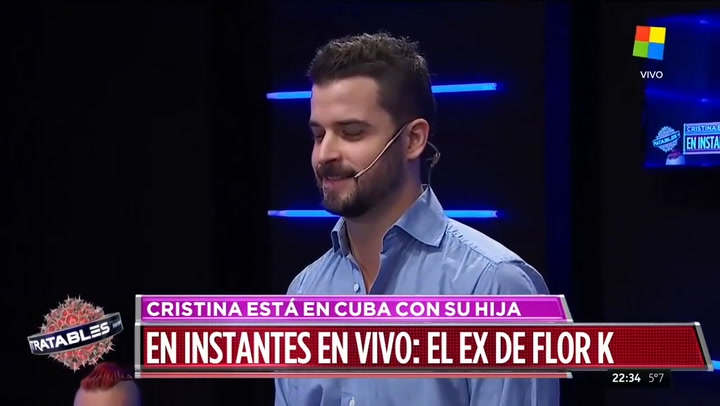 Camilo Narvaja, el ex de Florencia Kirchner en Intratables. Fuente: America TV