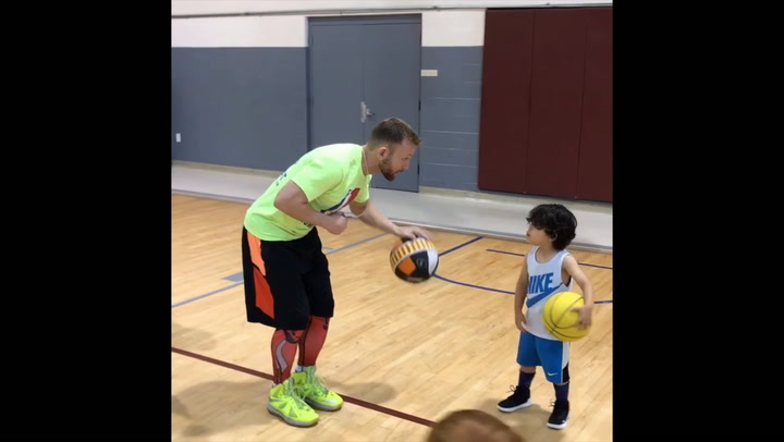 Ball Handling Drills For Kids (Hop Back And Forth)