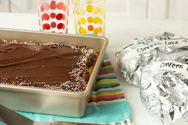 When freezing cakes, it's important to wrap them tightly in