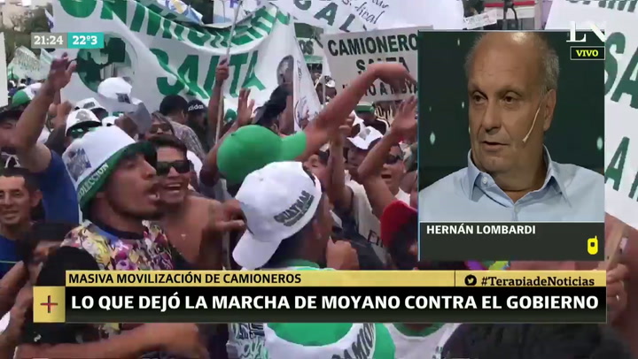 Hernán Lombardi: 'En la movilización de Moyano confluyeron tres aparatos políticos'