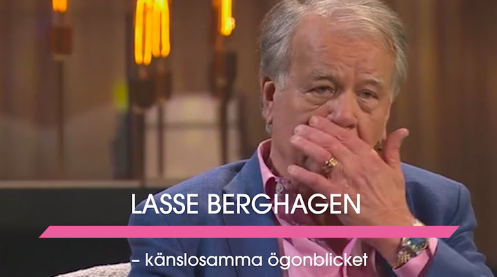 Känslosamma uppträdandet med Lasse Berghagen – bryter ut i tårar