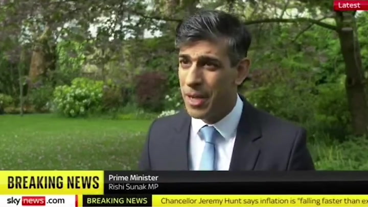 Rishi Sunak says Tories have 'plan' six times in 40-second interview