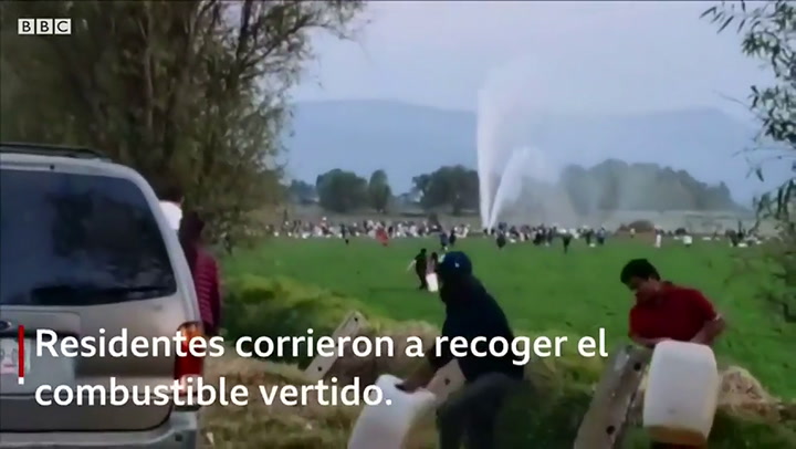 Así fue la explosión en ducto de Pemex en Hidalgo - Fuente: BBC