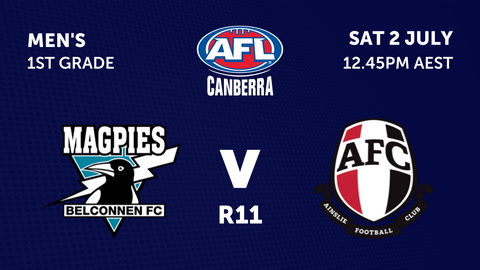 Belconnen Magpies - AFL Canberra Mens v Ainslie Tricolours Football Club - AFL Canberra Mens