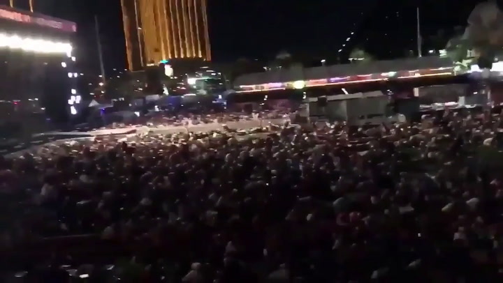 Video: el momento exacto en el que empezó el tiroteo de Las Vegas