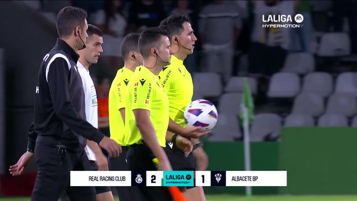LaLiga Hypermotion (J7): Resumen y goles del Racing de Santander 2-1 Albacete Balompié