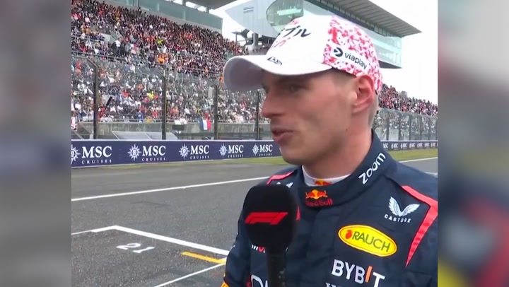 Max Verstappen's frank admission as he takes pole position at Japanese Grand Prix