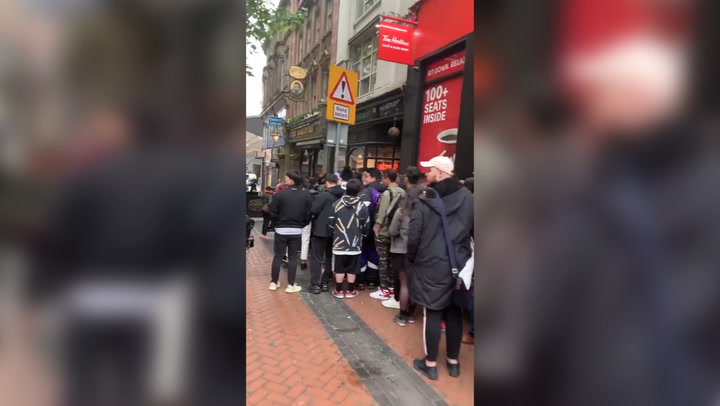 Yeezy Boost 350 V2 black: Websites crash as fans queue for hours to get  hands on new Kanye West adidas trainers | The Independent | The Independent