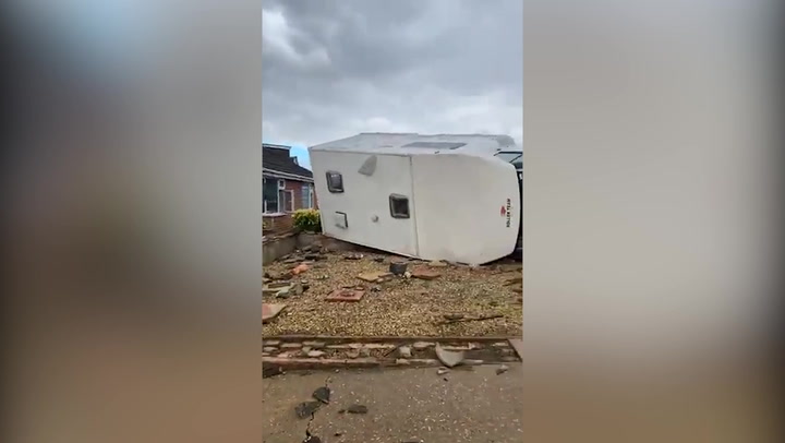 Humberston ‘tornado’ reportedly damages home and flips vehicle in UK