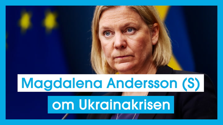 Magdalena Andersson (S) om Ukrainakrisen