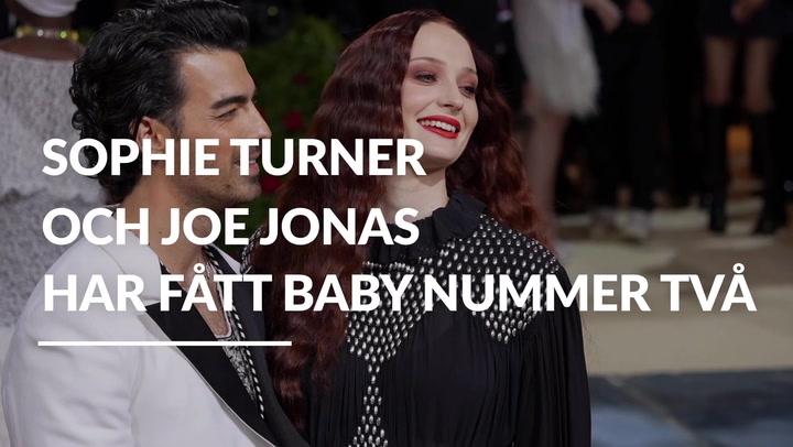 Sophie Turner och Joe Jonas har fått baby nummer två