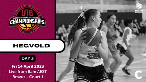 14 April - Basketball QLD Girls State Championships - Bravus Court 1 - Day 3 - Live from 8 AM