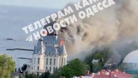 Video: I full fyr etter russisk angrep