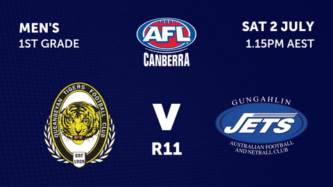 Queanbeyan Tigers Football Club - AFL Canberra Mens v Gungahlin Jets Football Club - AFL Canberra Mens