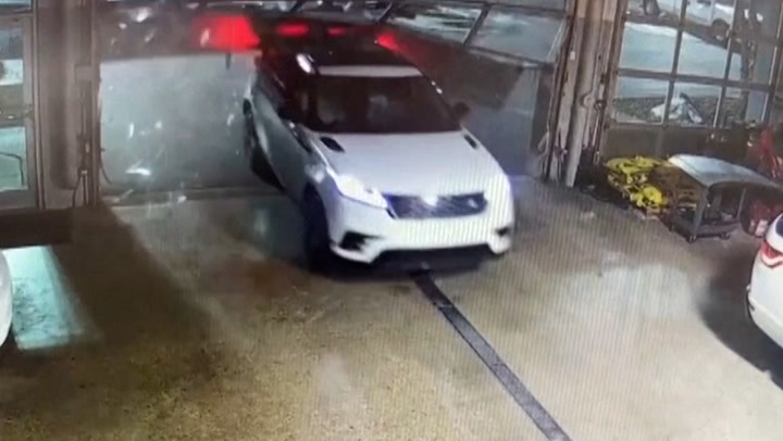 Video shows teenagers using SUV as ‘battering ram’ to break into car dealership