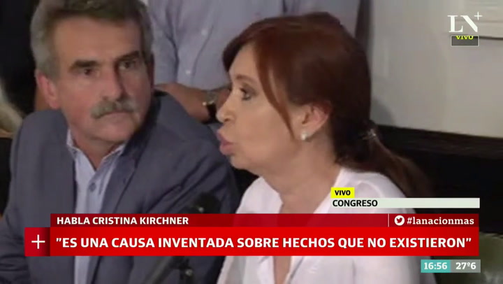 Cristina Kirchner: 'Macri es el máximo y verdadero responsable de perseguir a la oposición'
