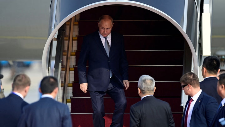 Putin arrives in China on second foreign trip since March 2023