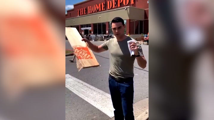 Ben Shapiro ridiculed for buying a plank of wood in support of Home Depot