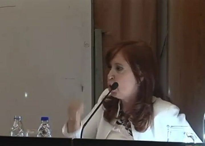 Cristina Kirchner furiosa al final de su declaración