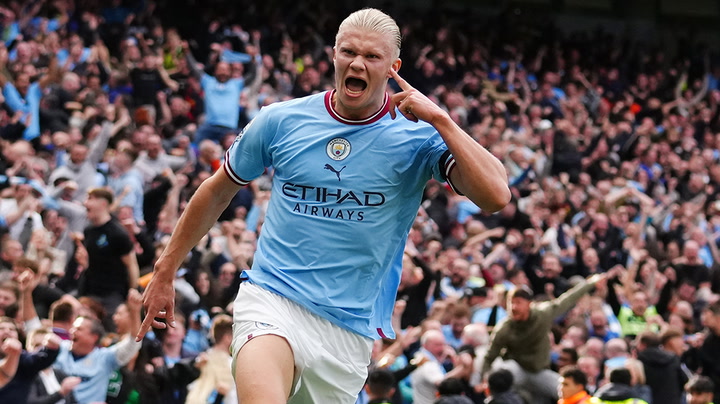Erling Haaland: Man City boss Guardiola hails striker’s work rate after record hat-trick