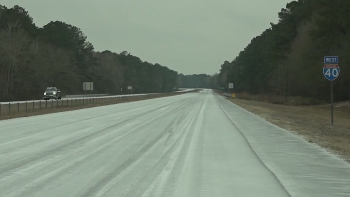 Slick streets created following freezing temperatures