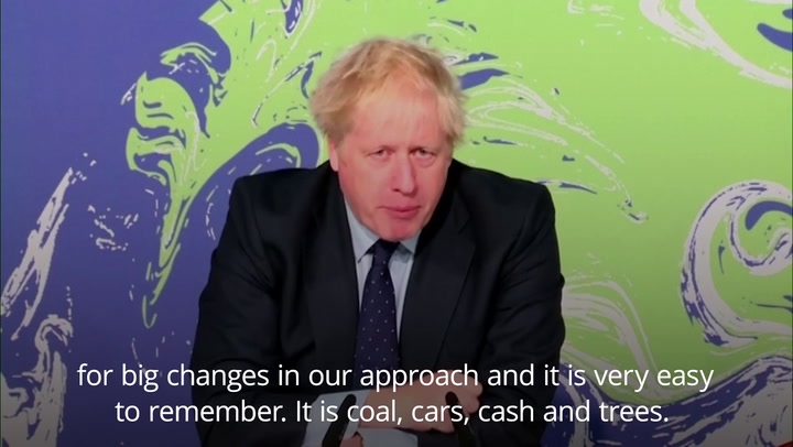 Cop26: Boris Johnson outlines four main goals of summit | Climate |  Independent TV