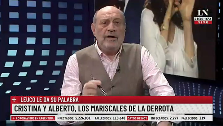 Alfredo Leuco, sobre las PASO: 'Alberto y Cristina son los mariscales de la derrota'