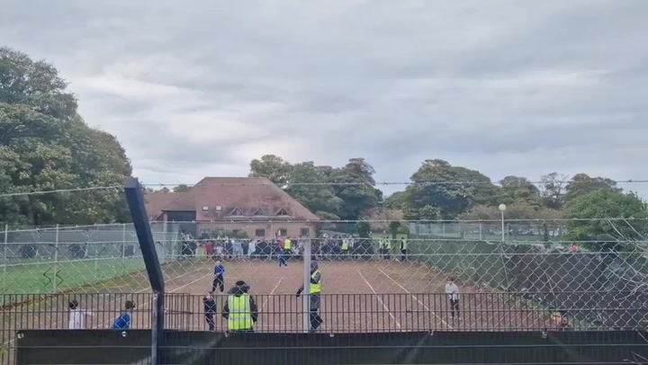 Children held at Kent detention camp chant 'freedom'