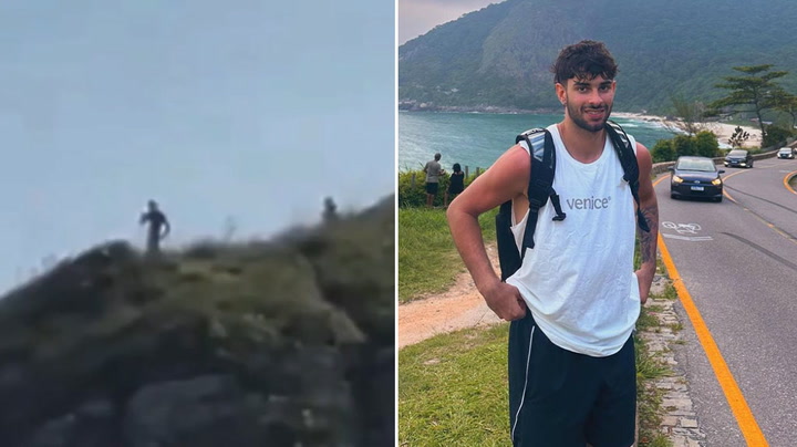 Italian basketball star claims to be '10-foot alien' filmed on Brazil cliff