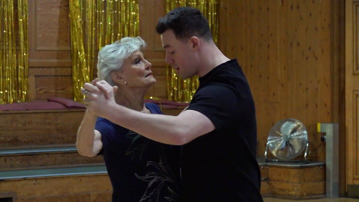 Angela Rippon and Kai Widdrington show off moves ahead of Strictly live tour