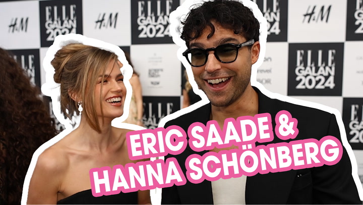 Eric Saade och Hanna Schönberg visar upp sig på Elle-galan – avslöjar vad de avskyr