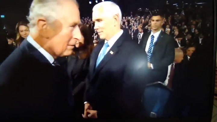 Jerusalén: el príncipe Carlos de Inglaterra no saludó a Mike Pence, vicepresidente de EE.UU.