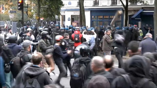 Francia. Los huelguistas se enfrentan a la Policía en París