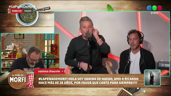 Ricardo Montaner en La peña de Morfi con Gerardo Rozín