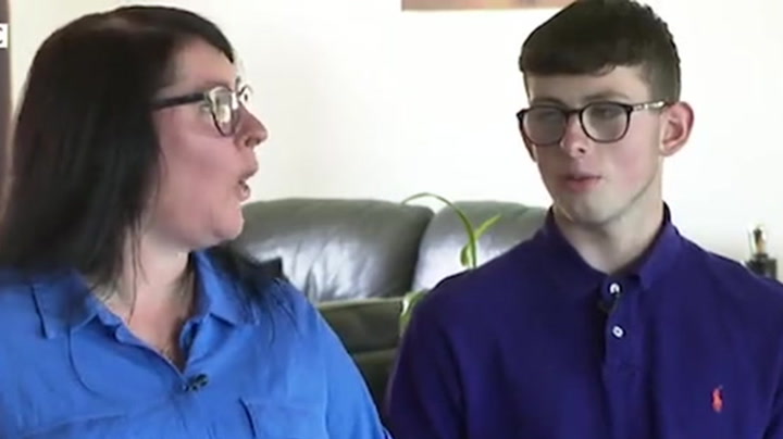 Concrete crisis: Teenager shares thoughts on school closure in front of displeased mother