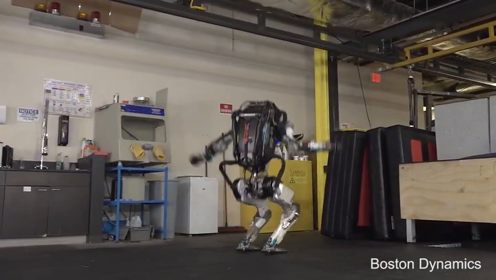 Así es Atlas, el renovado robot gimnasta - Fuente: Youtube