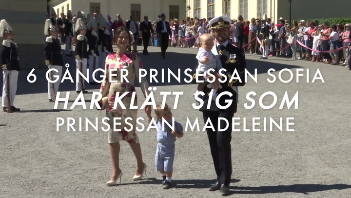 SE OCKSÅ: Sex gånger prinsessan Sofia har klätt sig som prinsessan Madeleine