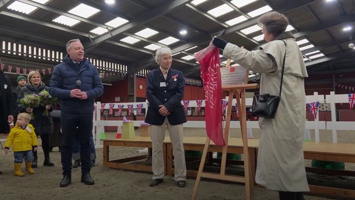 Anne Receives Words Of Support For King And Kate During Pony Centre Visit Original Video M247330