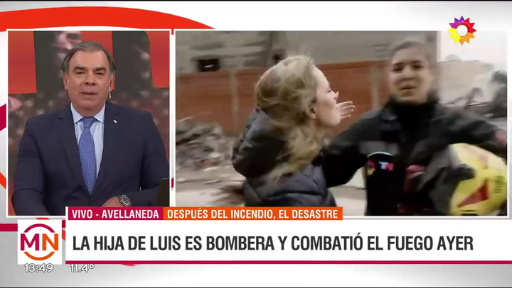 Luis Otero entrevistó a su hija bombera voluntaria y no pudo contener las lágrimas