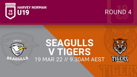 19 March - Harvey Norman U19 Round 4 - Seagulls v Tigers