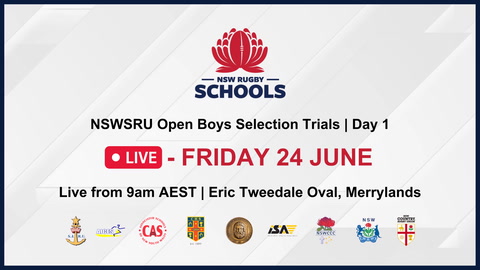 24 Jun - NSWSRU Boys Selection Trials - Day 1