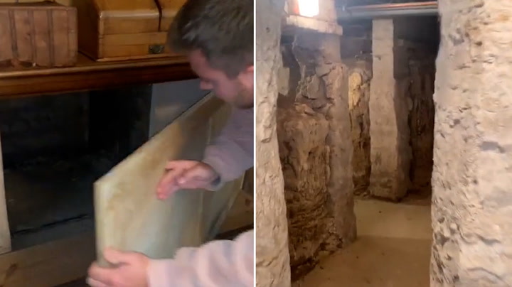 Man discovers underground tunnels below his 500-year-old family home